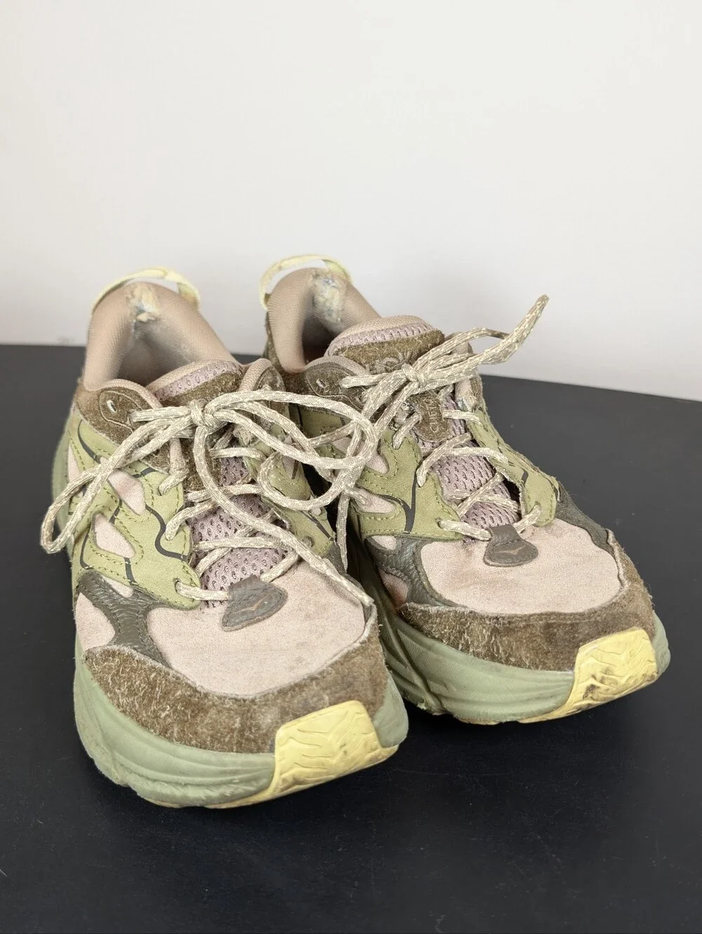 HOKA Unisex Clifton L Suede Sneaker Simply Taupe Pumice Stone